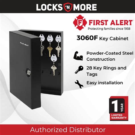 First Alert 3060F Steel Wall Mount Key Cabinet 